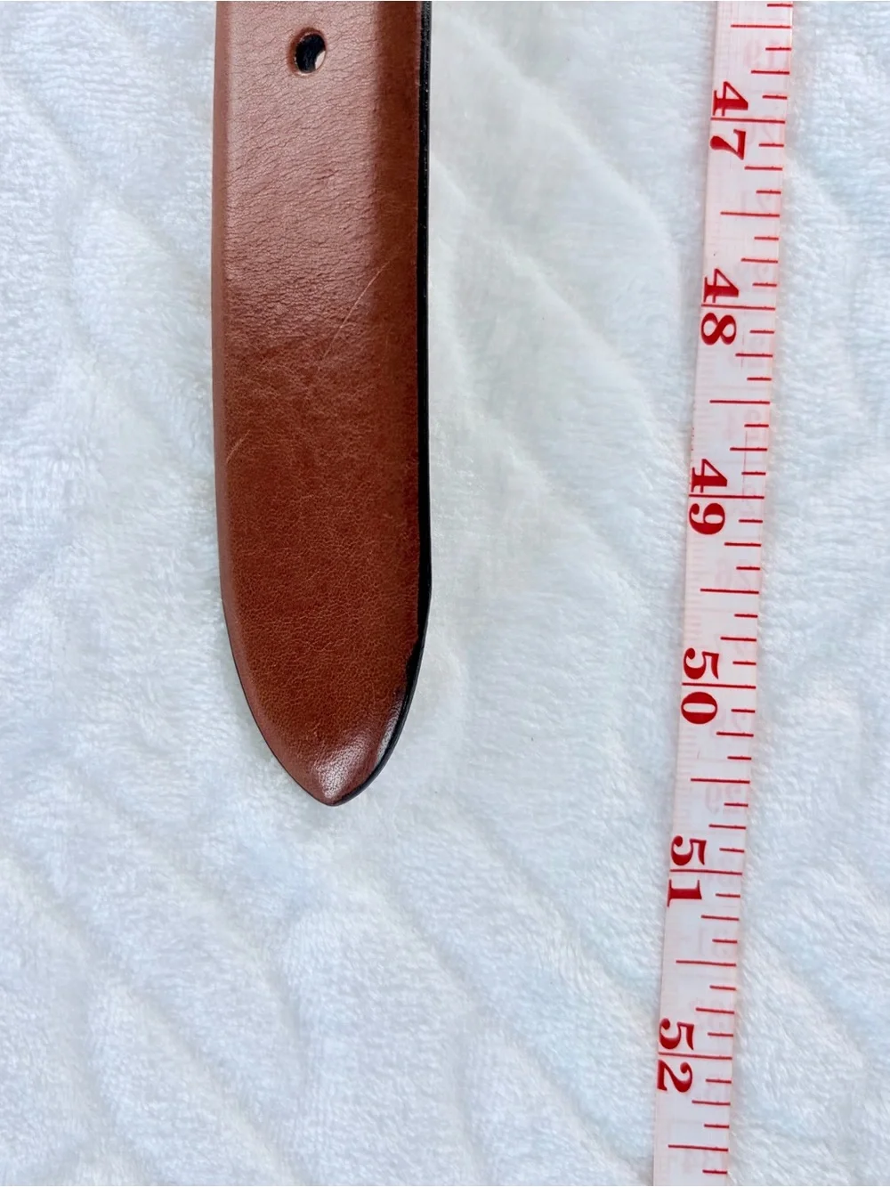 NWT Jos. A. Bank Handmade in Italy Men's Brown Tan Leather Belt Size 42 Classic